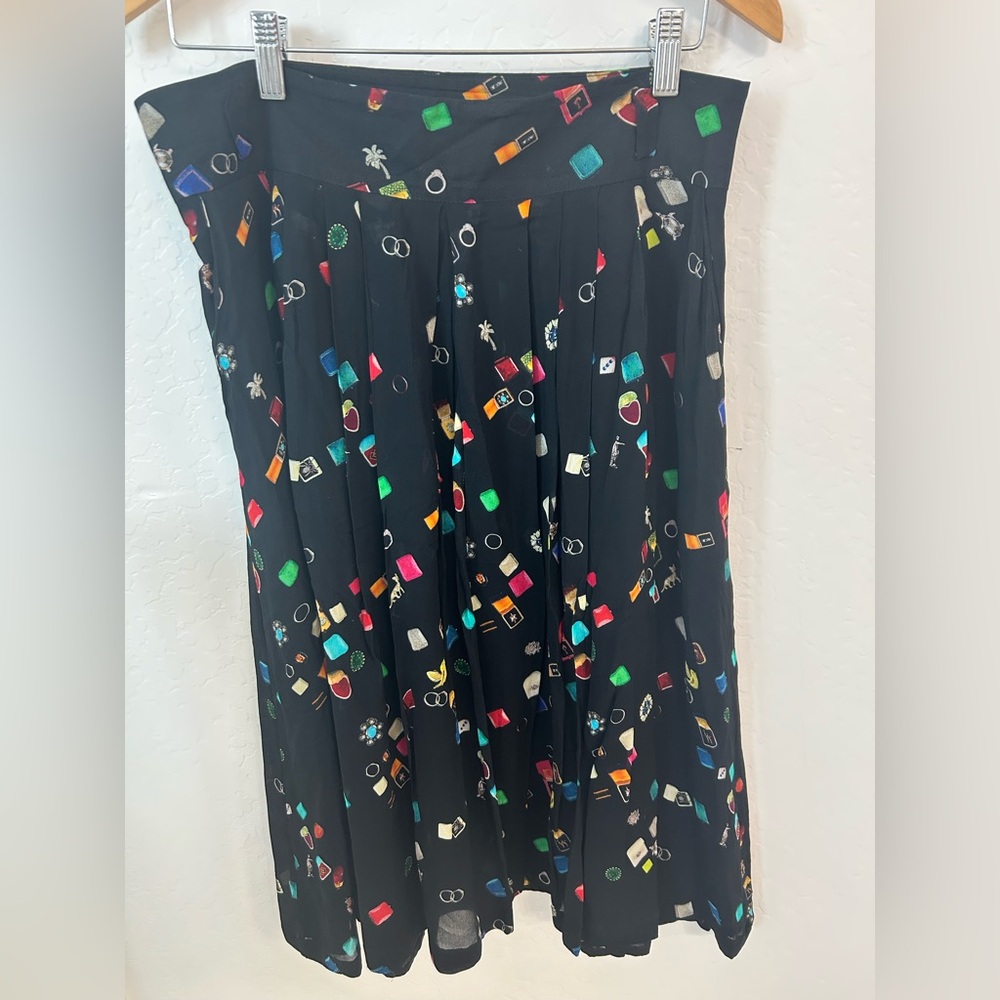 Paul Smith Silky Ring Box Print midi skirt size 46 (L)